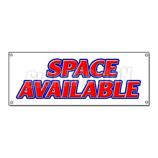 Signmission SPACE AVAILABLE BANNER SIGN retail warehouse storage units commercial broker B-Space Available - main